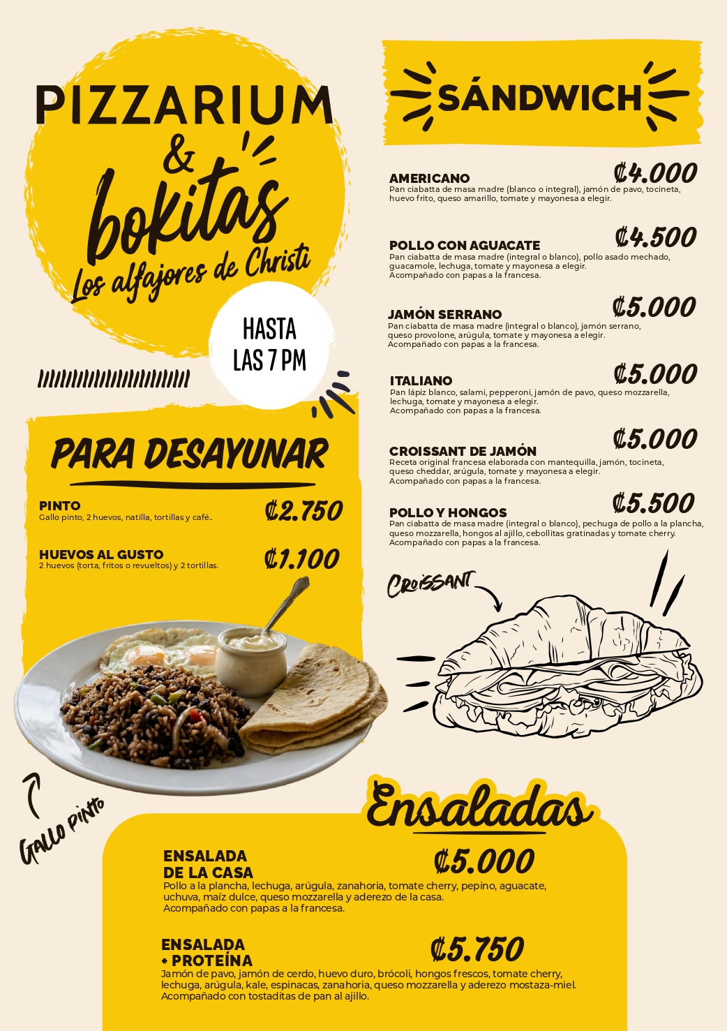 Página 2 del menú